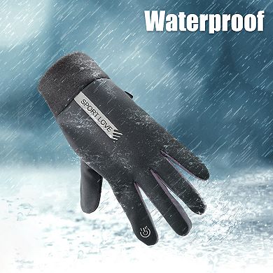 1 Pair Riding Warm Gloves Waterproof for Motorcycle Cycling