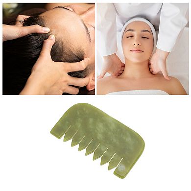 Premium Rectangular Head Massage Comb in Green Color for Relaxation and Stress 1Pc