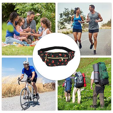 Strawberry Pattern Fanny Pack for Everyday Use and Travel 1 Pc