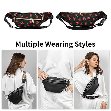 Strawberry Pattern Fanny Pack for Everyday Use and Travel 1 Pc
