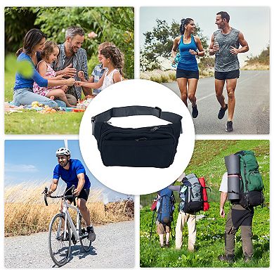 Simple Style Lightweight Nylon Fanny Pack with Adjustable Strap