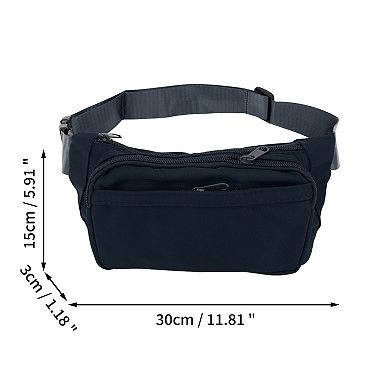 Simple Style Lightweight Nylon Fanny Pack with Adjustable Strap