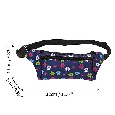Durable Outdoor Fanny Pack with Adjustable Strap and Zipper Closure 1 Pc