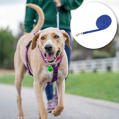 Training Dog Leash 65.6ft Long for Small Medium Dogs Out Camping Blue 1Pc