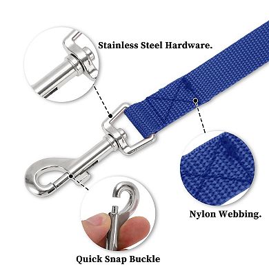 Training Dog Leash 65.6ft Long for Small Medium Dogs Out Camping Blue 1Pc