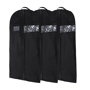 Dustproof Handle Garment Bag 51.18"x23.62"x5.91" Black 1 pc