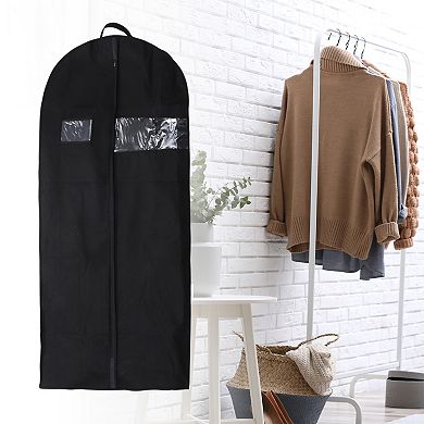 Dustproof Handle Garment Bag 51.18"x23.62"x5.91" Black 1 Pc