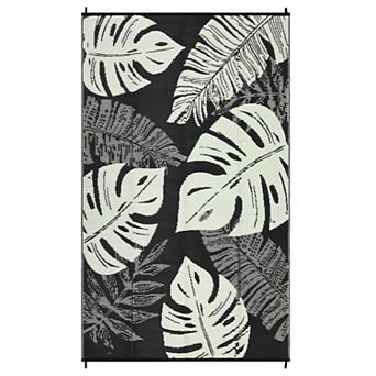 Fashionwu Washable Outdoor Modern Waterproof Print Easy to Clean Stain Resistant Bordered Area Rug