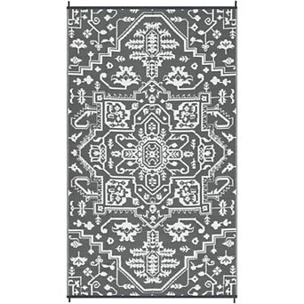 Fashionwu Traditional Home Decor Outdoor Plastic Waterproof Stain Resistant Reversible Area Rugs