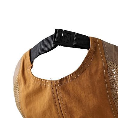 Short Brim Lightweight Mesh Panel Adjustable Five Panel Cap