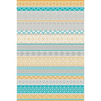 Fashionwu Outdoor Reversible Waterproof Plastic Straw Easy to Clean UV Resistant Folded Area Rug