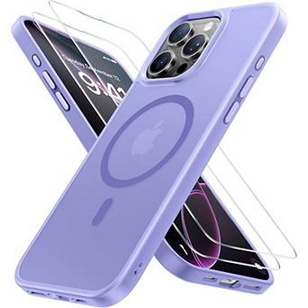Entronix Bundle for iPhone - Magnetic Frosted Matte Case, 2 Screen Protectors & 2 Camera Protectors