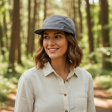 Quick Dry Short Brim Baseball Cap With Sunglasses Holder Lightweight Hat