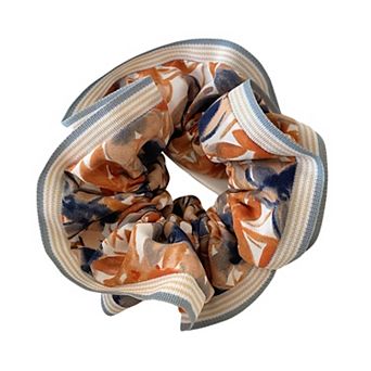 Retro Boho Oil Painting Hair Bands Ties Large Floral Scrunchies Elastic Hair Accessories for Women