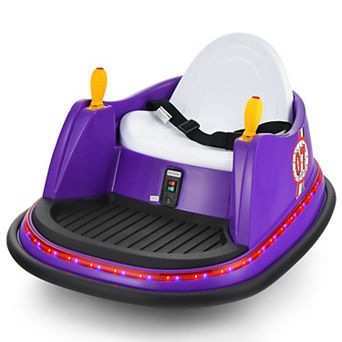12V Kids Bumper Car with Flashing Lights and Remote Control