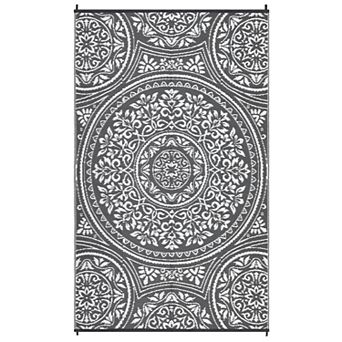 Fashionwu Traditional Reversible Plastic Outdoor Easy to Clean Waterproof Lightweight Area Rugs