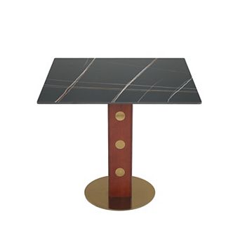 33.5-Inch Square Multipurpose Conference Table for 2-4 People