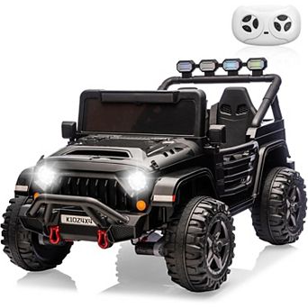 24V Ride on Toys for Big Kids,2 Seater Ride on Car w/Remote Control, 4x4 Ride-on Truck with 4 Motors