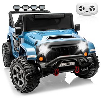 24V Ride on Toys for Big Kids,2 Seater Ride on Car w/Remote Control, 4x4 Ride-on Truck with 4 Motors
