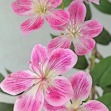 4Ft/5Ft/6Ft Potted Jasmine Tree, 3D Realistic UV-Resistant Artificial Plant, Suitable for Indoor