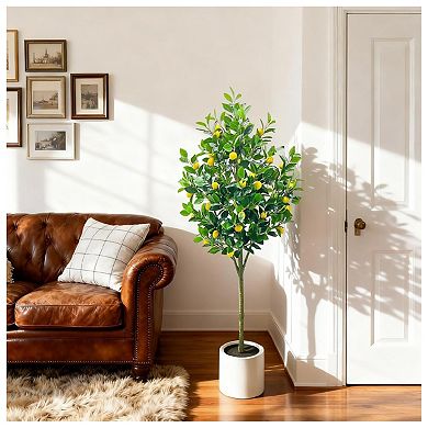 5FT Artificial Trees Indoor, Faux Tree, Artificial Planter, Artificial Fake Tree Flower Potted