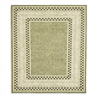 Modern Checkered Washable Rug, No Slip Low-Pile Rug for Living Room Bedroom Dining Room