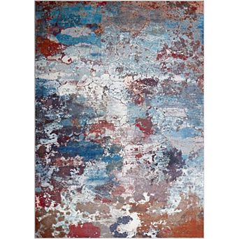 Modern Abstract Runner Rug, Washable Non-Slip for Hallway Kitchen Nursery Laundry