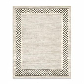 Washable Rug，Non Slip Modern Bordered Rug，Foldable Indoor Carpet，Ultra-Soft