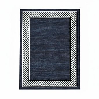 Washable Rug，Non Slip Modern Bordered Rug，Foldable Indoor Carpet，Ultra-Soft