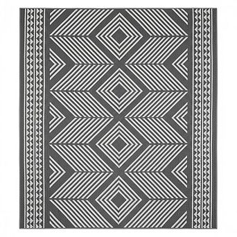 Modern Geometric Area Rugs with Non-Slip Backing, Stain-Resistant，Low Pile