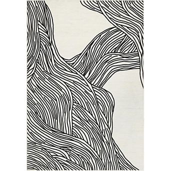 Washable Area Rug, Soft Faux Wool Non Slip Rug for Living Room Bedroom Kitchen Home Office