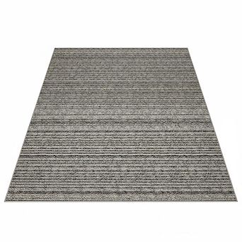 Modern Dinning Room Stripe Printed Area Rug Non Shedding Low Pile Carpet