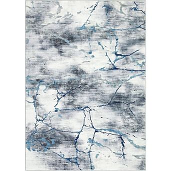 Machine Washable Area Rug, Modern Abstract Non Slip Rug for Living Room Bedroom Dining Room Office