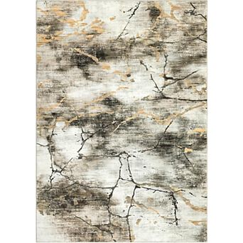 Machine Washable Area Rug, Modern Abstract Non Slip Rug for Living Room Bedroom Dining Room Office