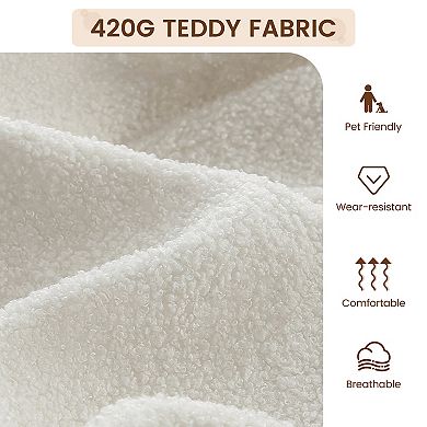 Modern Accent Chair, Cozy Reading Chair Upholstered with Spring Foam Cushion