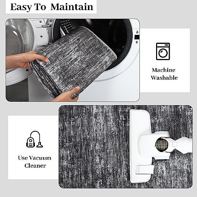 Living Room Round Rug Washable Rug Modern Solid Color Floor Covering Carpet