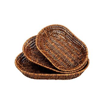 Handwoven Tabletop Food Serving Baskets