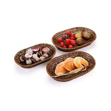 Handwoven Tabletop Food Serving Baskets