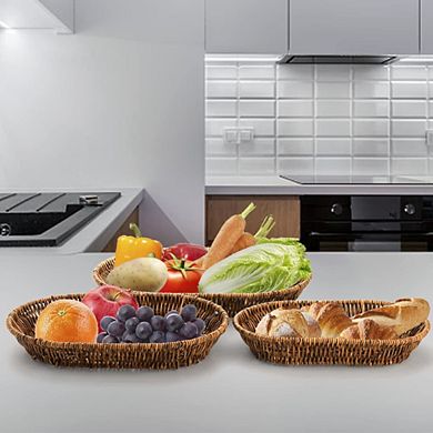 Handwoven Tabletop Food Serving Baskets