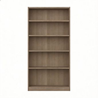 Universal Tall 5 Shelf Bookcase Vertical Storage Display Home Office Living Room