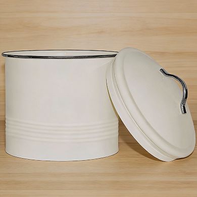 Vintage Cookie Jar Airtight Tin Large Gift Ready