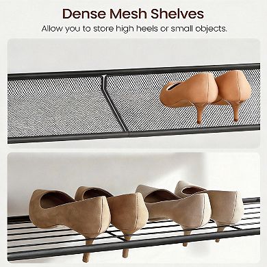 5-Tier Entryway Shoe Rack Freestanding Adjustable with Storage Shelves