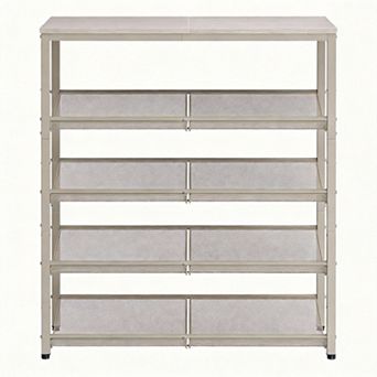 5 tier Entryway Shoe Rack Freestanding Adjustable with Storage Shelves