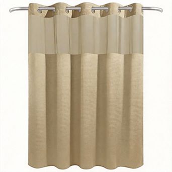 Waffle Weave Shower Curtain Liner Set Heavy Duty Hotel Weighted 230gsm 1set