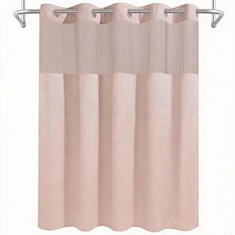 Waffle Weave Shower Curtain Liner Set Heavy Duty Hotel Weighted 230gsm 1set