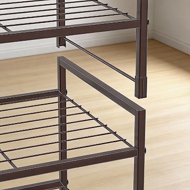 Stackable 3-Tier Shoe Rack