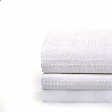 Waffle Fabric Shower Curtain Heavy Duty Hotel Spa Luxury with Hooks 12hooks