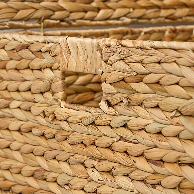 Judas Water Hyacinth Rectangular Brown Storage Trunk