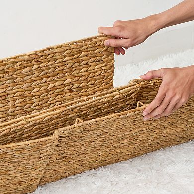 Judas Water Hyacinth Rectangular Brown Storage Trunk