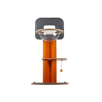 New Age Pet® Purr and Play Kitty Basketball Hoop with Scratcher